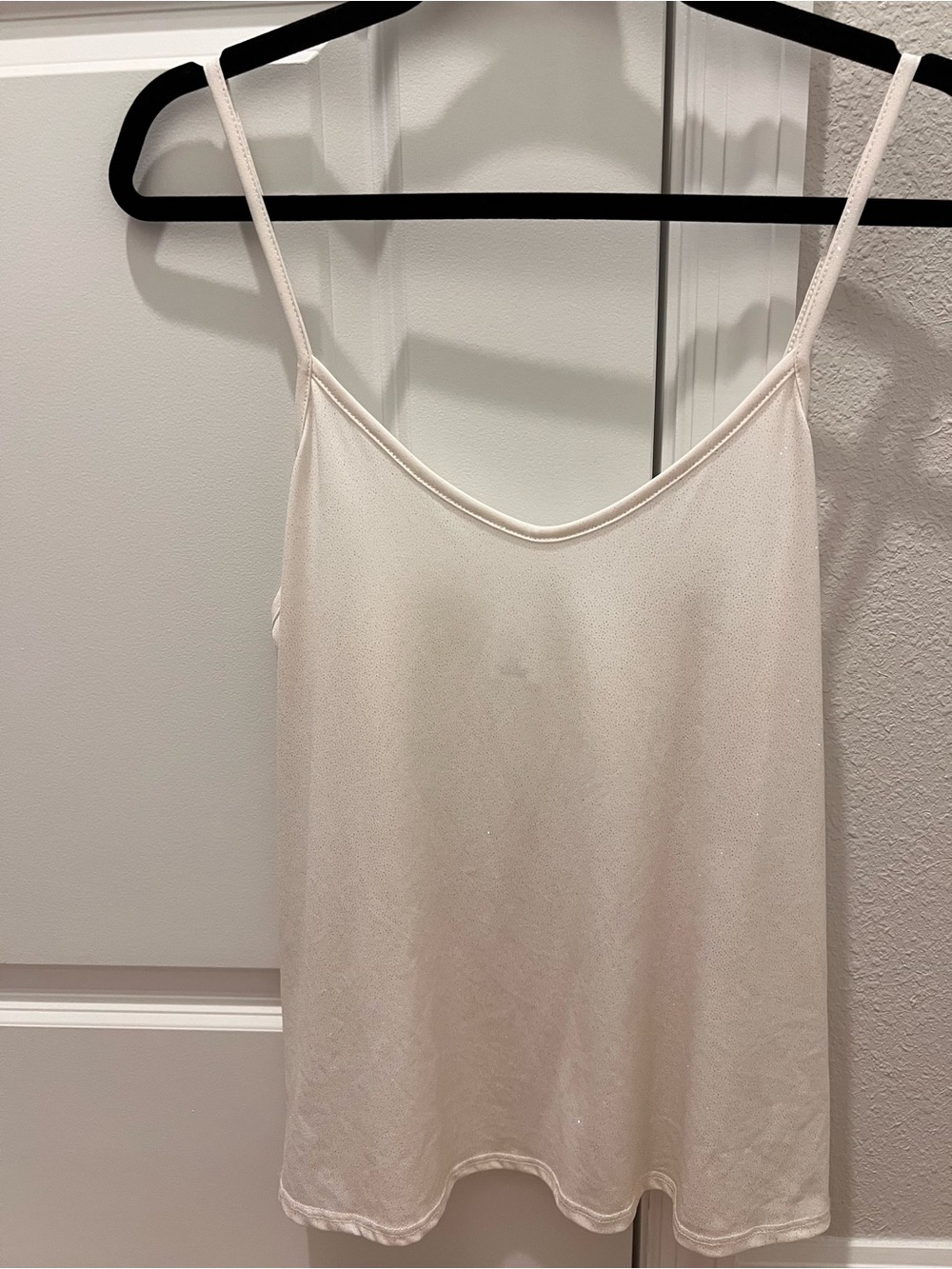 Ana Cabana White Sparkle Camisole Tank Top - Size Extra Large